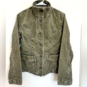 Eddie Bauer corduroy jacket small olive green